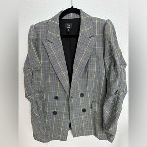 Becca Tilley x Bar III Checkered Blazer